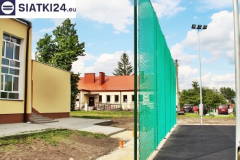 Siatki Rabka-Zdrój - Zielone siatki ze sznurka na ogrodzeniu boiska orlika dla terenów Rabki-Zdrój